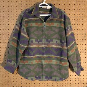 Monterey by Koret Jacket Natural Southwest Western Full‎ Zip Multicolor Medium